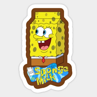 SpongeMilk with the inscription Sticker